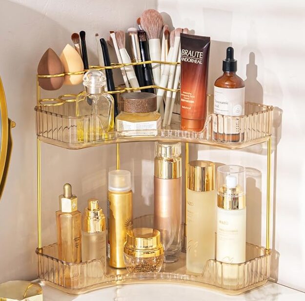 organizer for skin care containers